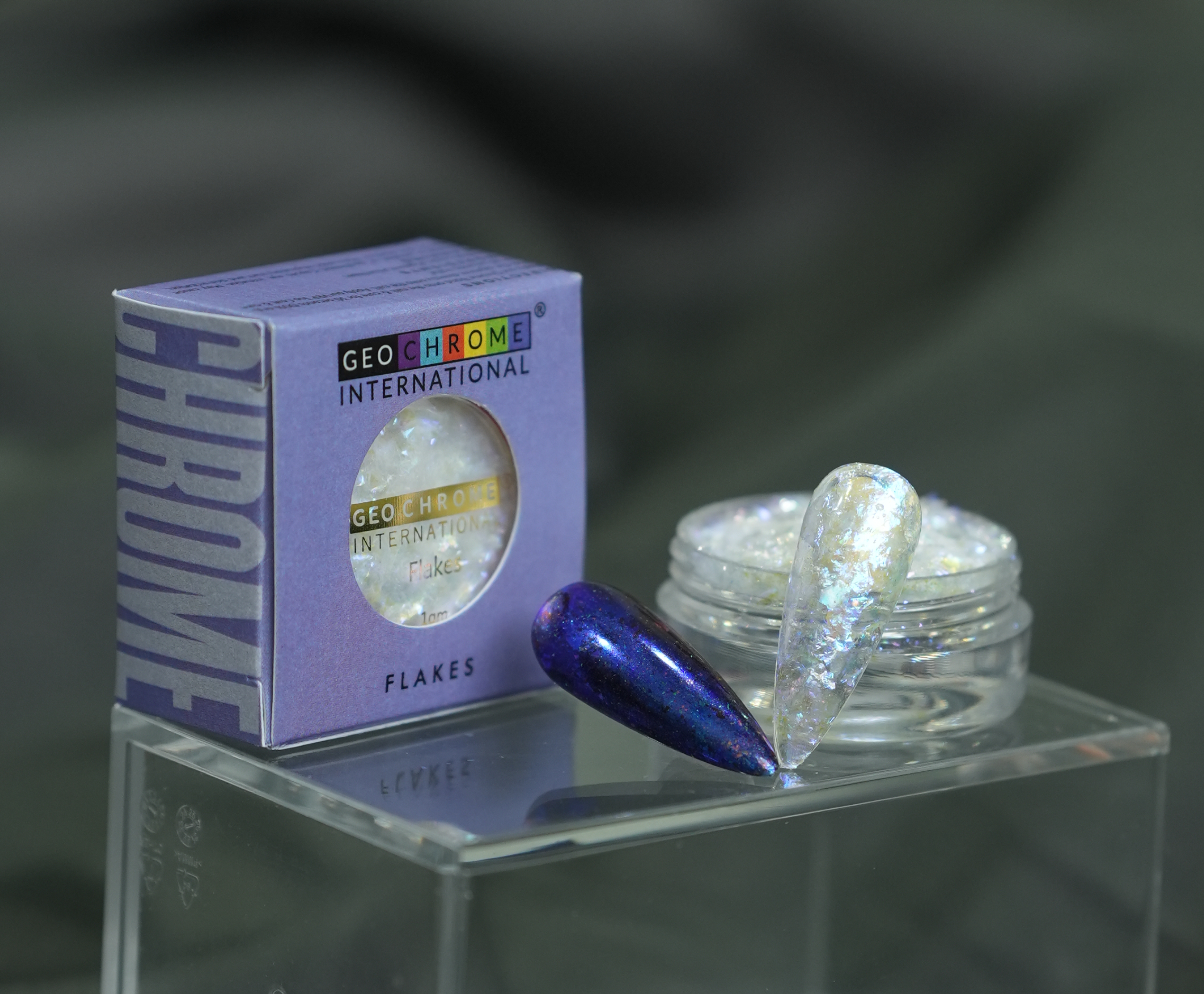 Transparent Optical Chameleon Flake - Twilight Blue